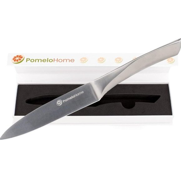 POMELOHOME Paring Utility Plain Edge Knife 5" Hybrid German High Carbon Steel - Picture 1 of 5
